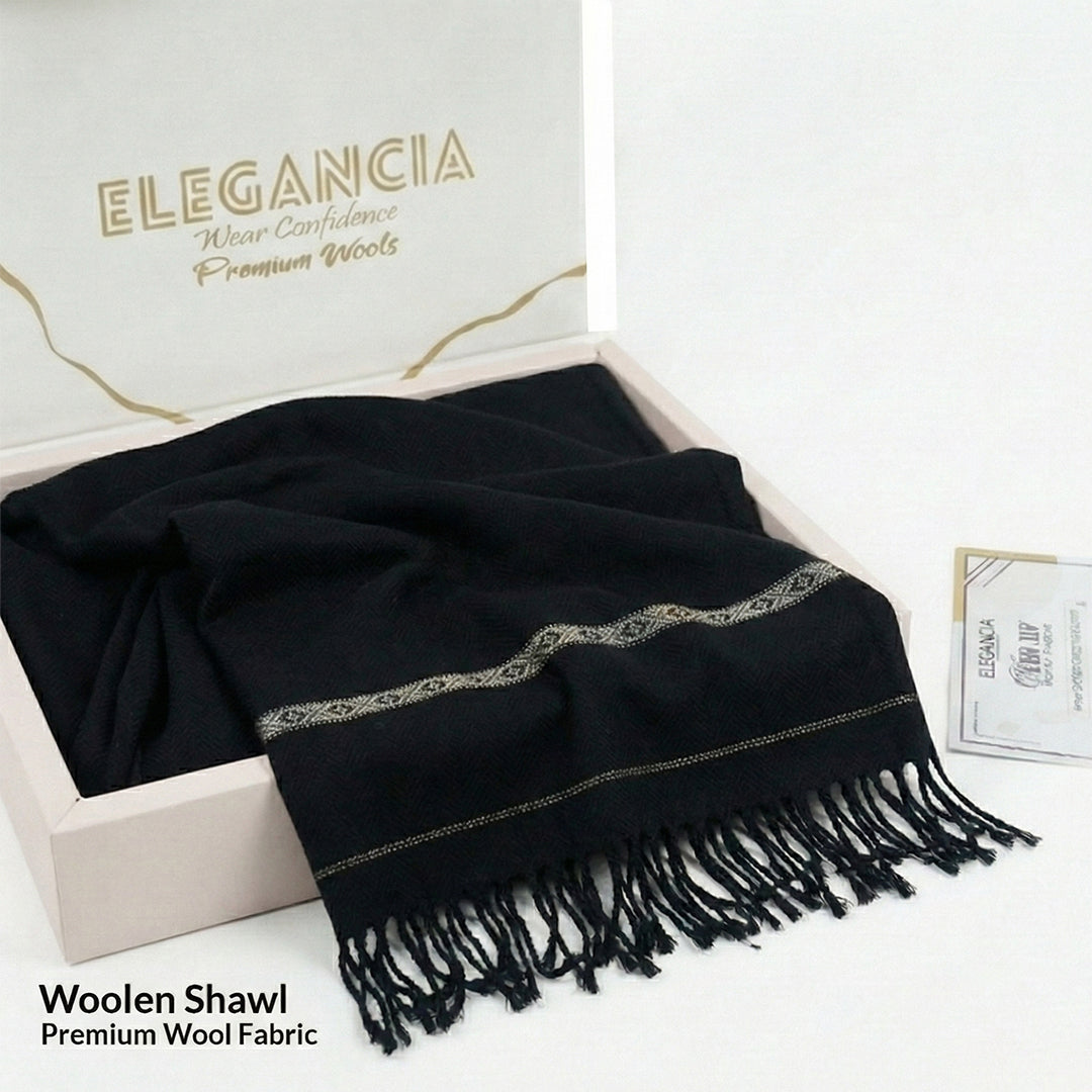 Woolen Shawl | Special Black